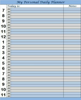 functional printable planners for your personal time management daily time planner